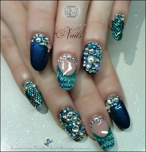 Mermaid Nails - Colours of the Sea..