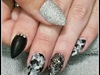 Black and White Camouflage Nails