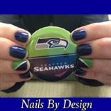 Seahawks Nails 2014