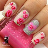 Pretty Rose Nails