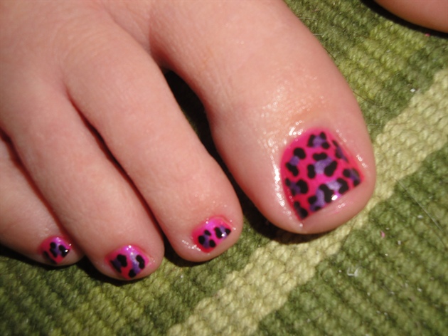pink and purple leopard
