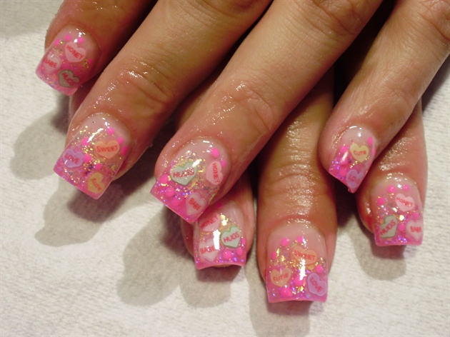 10. "Romantic Conversation Heart Nail Designs for Date Night" - wide 1