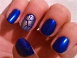 Blue and Silver Crackle
