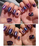 Purple and Blue Water Marble