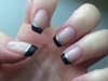 Black Tips With Glitter
