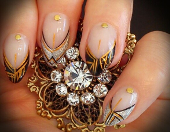 3. "Art Deco Nail Designs for the Great Gatsby Lover" - wide 4
