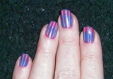Purple Fade with Stripes