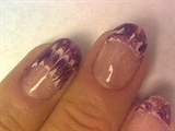 Gelish Marble and Feather