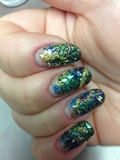 My Peacock Glitter -natural nail