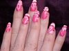 Valentine&#39;s day heart water marble