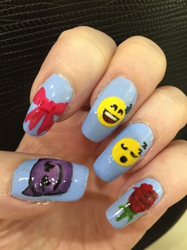 hand-painted emojis