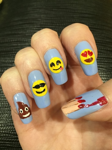 hand-painted emojis