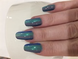 hand-painted ombre blue stripes
