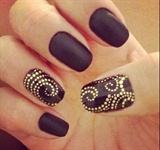 Black With Gold Designs