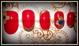 Louis Vuitton inspired nails