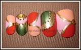 Multicolored mosaic nails