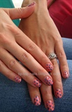 summer polka dots nails