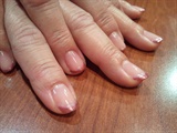 Silk Overlay with Colored French Tip