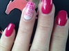 Bright Pink Winter Nails 