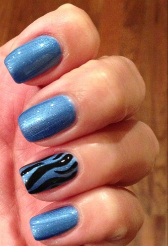 Perfect Blue With Black Accent