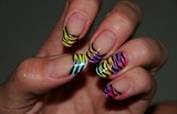 Rainbow Zebra Stripe French
