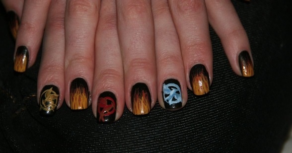 Hunger Games Inspired Nail Art