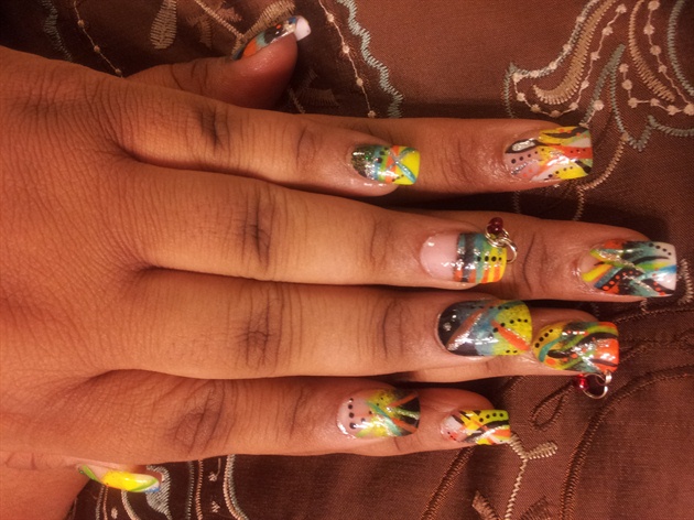 Nail Art with Piercing