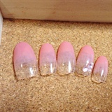 Pink Gradation Nail