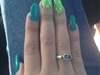 teal &amp; lime green