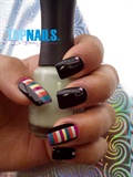 Art Nails painted multi Color