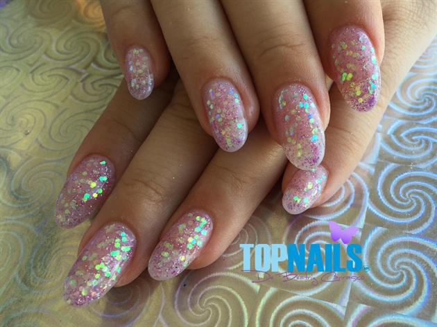 Acrylic nails Glitter Gel 💅