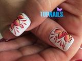 Acrylic Nails designs flowery