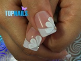 Acrylic nails Bride with 3D Swarovski