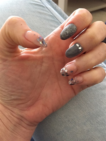 50 Shades Of Grey Inspired Nails