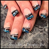 Blue Black and Silver