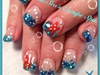 Ocean theme with starfish &amp; bubbles