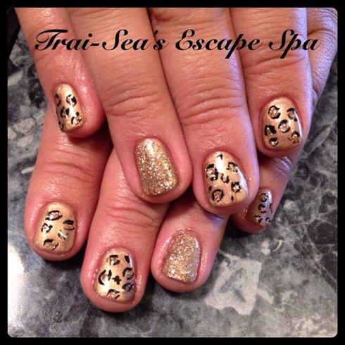 Gold with Leopard