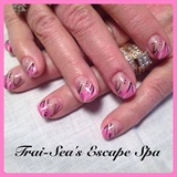 Pink with design