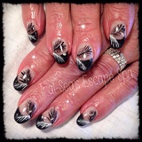 Black Tips with Feathers