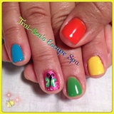 CND Shellac Paradise Colors &amp; butterfly