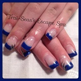 Blue with Accent Nails