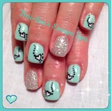 Mint &amp; Silver with hearts