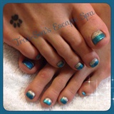 Teal with Glitter