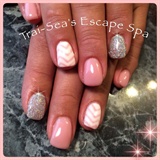 Blush Pink With Accent Nails