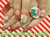 christmas 3d nail art with ring