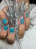 Turquoise Gel With Design