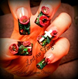 3D Remembrance Day Nails