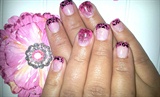 Pink Leopard with Accent Feather 