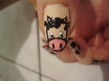 cow nail design