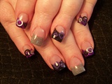Emily&#39;s purple with shapes and lace 2